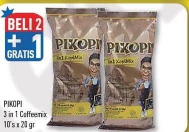 Promo Harga Pikopi 3 in 1 Kopi Mix per 10 sachet 20 gr - Hypermart