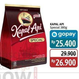 Promo Harga Kapal Api Kopi Bubuk Special 380 gr - Alfamidi