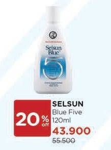 Promo Harga SELSUN Shampoo Blue Five 120 ml - Watsons
