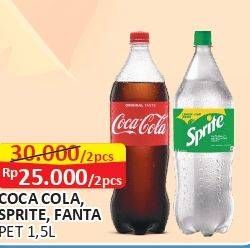 COCA COLA, SPRITE, FANTA 1,5L