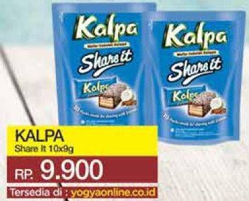Promo Harga KALPA Wafer Cokelat Kelapa Share It per 10 pcs 9 gr - Yogya