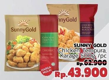 Promo Harga SUNNY GOLD Chicken Tempura, Karage 500g  - LotteMart