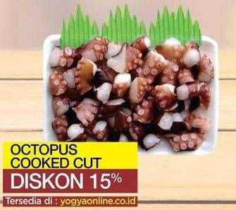Promo Harga Sea Food Octopus Cooked Cut per 100 gr - Yogya