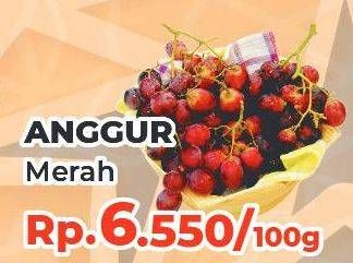 Promo Harga Anggur Merah per 100 gr - Yogya