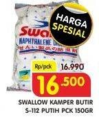 Promo Harga SWALLOW Naphthalene Disk Ball S-112 150 gr - Superindo