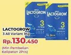 Promo Harga Lactogrow 3 Susu Pertumbuhan All Variants 1000 gr - Yogya
