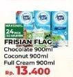 Promo Harga FRISIAN FLAG Susu UHT Purefarm Swiss Chocolate, Coconut Delight, Full Cream 900 ml - Yogya