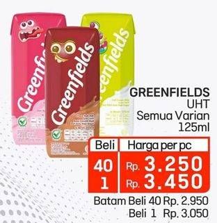 Promo Harga Greenfields UHT All Variants 125 ml - Lotte Grosir