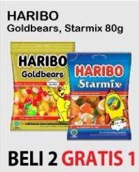 Promo Harga HARIBO Candy Gummy Gold Bears, Starmix 80 gr - Alfamart