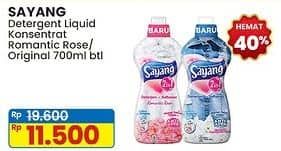 Promo Harga Sayang Liquid Detergent Rose, Original Fresh 700 ml - Indomaret