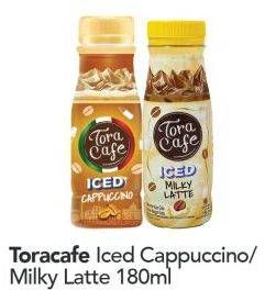 Promo Harga Torabika Toracafe Iced Drink Cappuccino, Milky Latte 180 ml - Carrefour