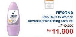 Promo Harga REXONA Deo Roll On Advanced White 45 ml - Indomaret