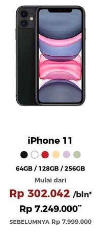 Promo Harga Apple IPHONE 11 64GB, 256GB, 128GB  - Erafone
