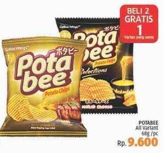Promo Harga POTABEE Snack Potato Chips All Variants 68 gr - LotteMart