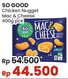 Promo Harga So Good Chicken Nugget Mac Cheese 400 gr - Indomaret