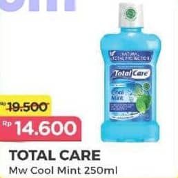 Promo Harga Total Care Mouthwash Cool Mint 250 ml - Alfamart