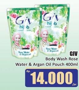 Promo Harga GIV Hijab Body Wash Rose Water Argan Oil 450 ml - Hari Hari