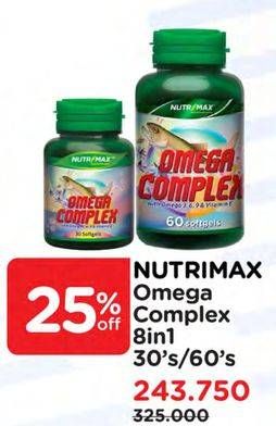 Promo Harga Nutrimax Omega Complex 8 In 1 30 pcs - Watsons