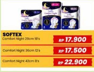 Promo Harga Softex Comfort Night Wing 36cm 12 pcs - Yogya