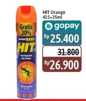Promo Harga HIT Aerosol Orange 450 ml - Alfamidi