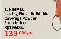 Promo Harga Rimmel Lasting Finish Buildable Coverage Powder Foundation 10 gr - Guardian