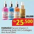 Promo Harga Hanasui Serum Vit C, Gold, Vit C Collagen, Anti Acne 20 ml - Alfamidi