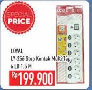 Promo Harga LOYAL LY 256 Stop Kontak Multitap 6 LB  - Hypermart