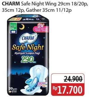 Promo Harga Charm Safe Night Gathers 35cm, Wing 29cm, Wing 35cm 11 pcs - Alfamidi