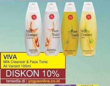 Promo Harga VIVA Milk Cleanser / Face Tonic All Variants 100 ml - Yogya