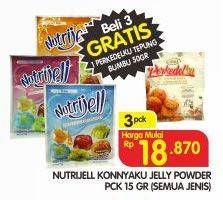 Promo Harga NUTRIJELL Jelly Powder All Variants per 3 sachet 15 gr - Superindo
