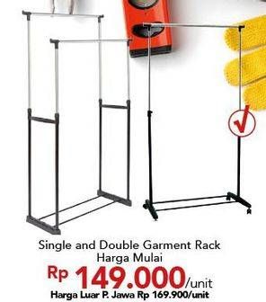 Promo Harga Single / Double Garment Rack  - Carrefour