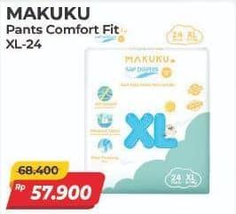 Promo Harga Makuku Comfort Fit Diapers Pants XL24 24 pcs - Alfamart