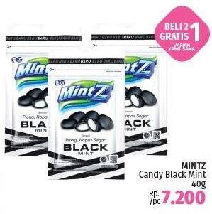 Promo Harga MINTZ Candy Chewy Mint Black Mint 40 gr - LotteMart
