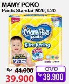 Promo Harga Mamy Poko Pants Xtra Kering M20 20 pcs - Alfamart