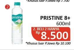 Promo Harga PRISTINE 8 Air Mineral per 2 botol 600 ml - Alfamidi
