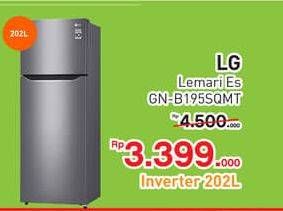 Promo Harga LG GN-B195SQMT | Kulkas 2 Pintu Smart Inverter Compressor  - Yogya