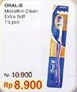 Promo Harga ORAL B Toothbrush Microthin Clean Extra Soft 1 pcs - Indomaret