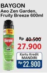 Promo Harga BAYGON Insektisida Spray Zen Garden, Fruity Breeze 675 ml - Alfamart