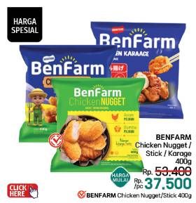 Promo Harga Benfarm Chicken Nugget/Stick/Karage  - LotteMart