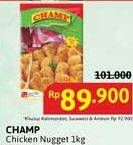 Promo Harga Champ Nugget Chicken Nugget 1000 gr - Alfamidi