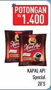 Promo Harga Kapal Api Kopi Bubuk Special 20 pcs - Hypermart