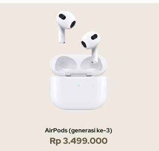 Promo Harga Apple AirPods Generasi Ke-3  - iBox