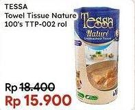 Promo Harga Tessa Nature Unbleach Tissue Towel TTP02 100 pcs - Indomaret