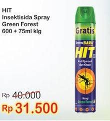 Promo Harga HIT Aerosol Green Forest 675 ml - Indomaret