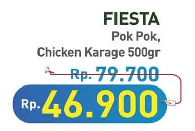 Promo Harga Fiesta Ayam Siap Masak Pok Pok, Spicy Karage 500 gr - Hypermart