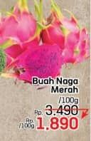 Promo Harga Buah Naga Merah per 100 gr - LotteMart