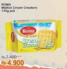 Promo Harga ROMA Malkist Cream Crackers 135 gr - Indomaret