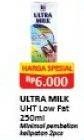 Promo Harga ULTRA MILK Susu UHT Low Fat 250 ml - Alfamart
