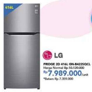 Promo Harga LG GN-B422SQCL | Kulkas 2 Pintu  - Carrefour