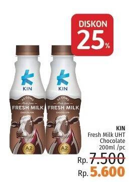 Promo Harga KIN Fresh Milk Chocolate 200 ml - LotteMart